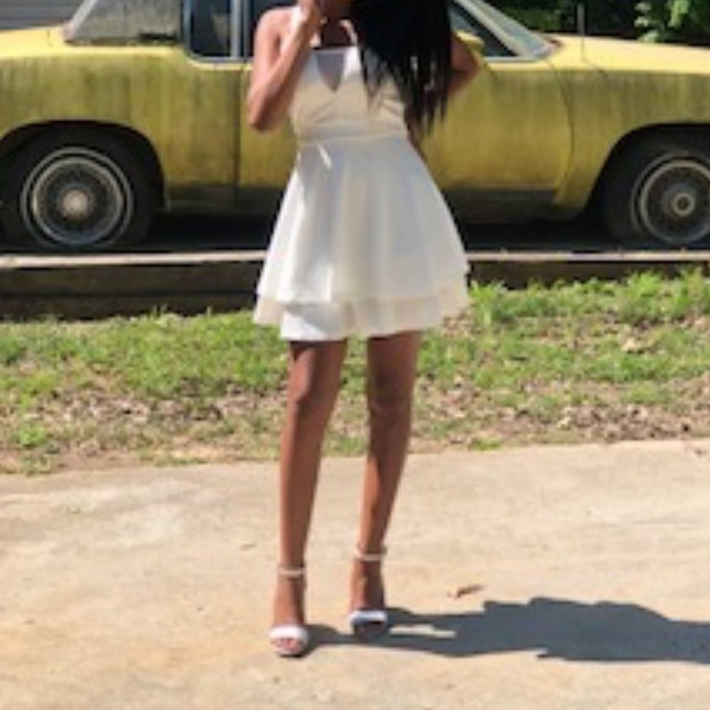 white dress